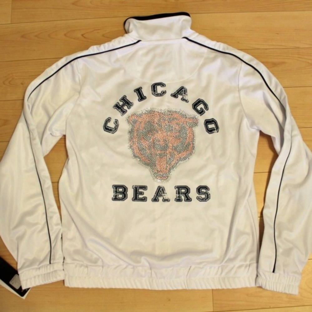 NFL Chicago Bears Womens Jacket Coat Bling Glimmer - Picture 6 of 8